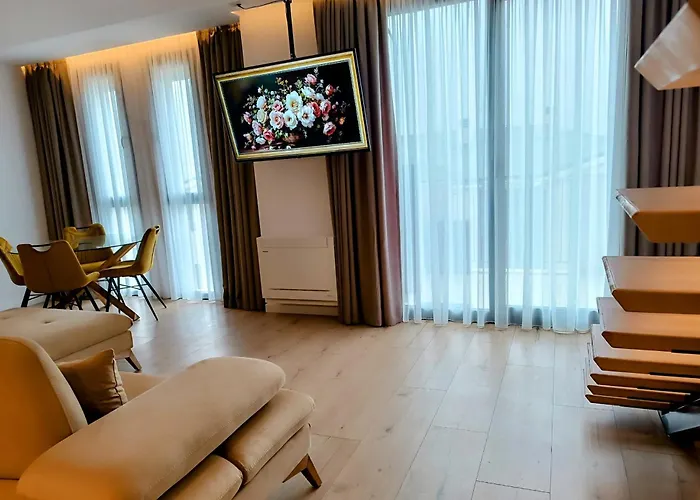 Apartment Sunset Retreat Stylish Loft By The Park Tirana